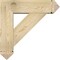 Ekena Millwork Traditional Arts and Crafts Rough Sawn Bracket w/ Offset Brace, Douglas Fir, 8"W x 28"D x 28"H BKT0806X28X28TRA03RDF - alternate 3